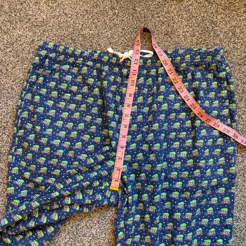 Vineyard Vines Men's Cotton Pajama Pants Christmas Tree Winter Car Print size L - Picture 5 of 8
